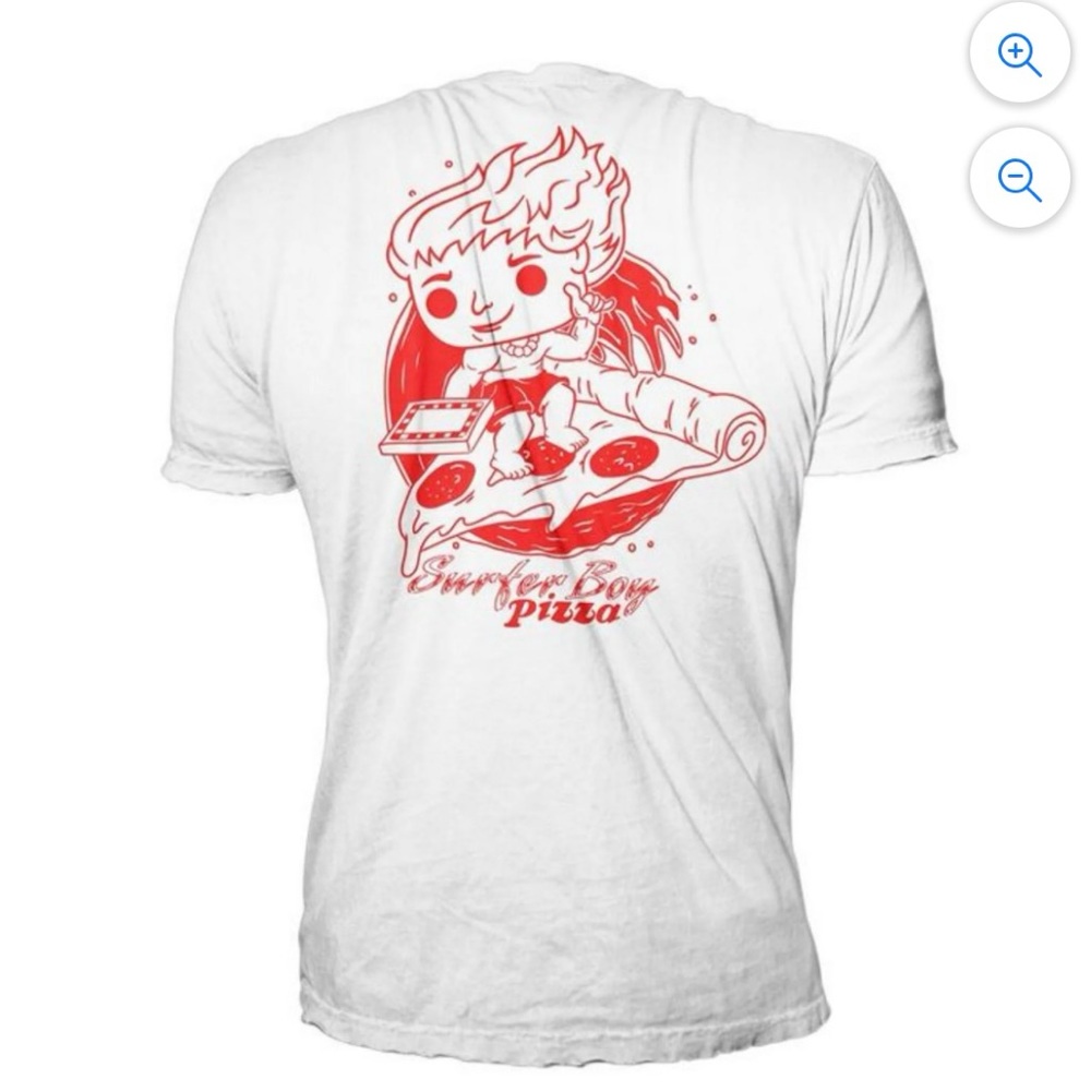 NIB Funko Tee- Stranger Things Surfer Boy Pizza - Adult M